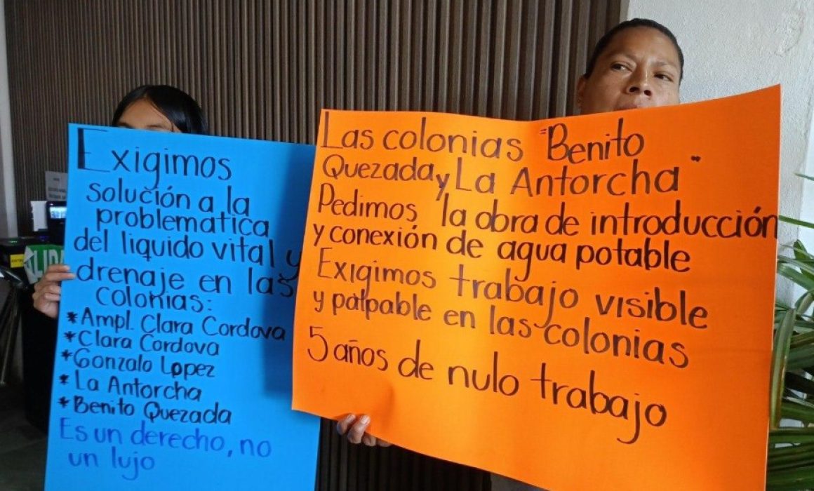 Reclaman vecinos incumplimiento en suministro de agua en Ixtapaluca