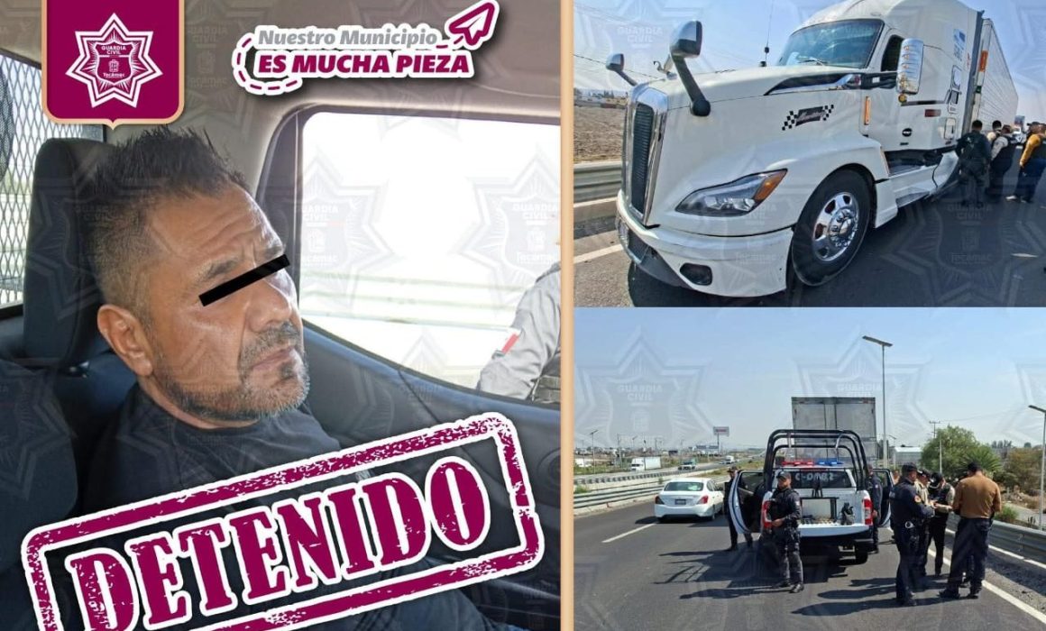 Recupera Guardia Civil de Tecámac caja refrigerada robada en autopista