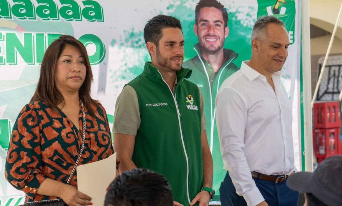 Refuerzan Pepe Couttolenc y Jesús Cuanalo presencia del PVEM en Edomex
