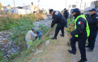 Refuerzan limpieza y vigilancia en dren Cartagena para prevenir delitos