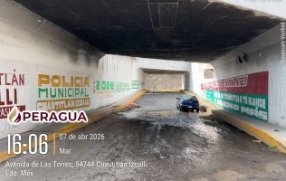 Reporta gobierno de Cuautitlán Izcalli lluvia sin incidentes