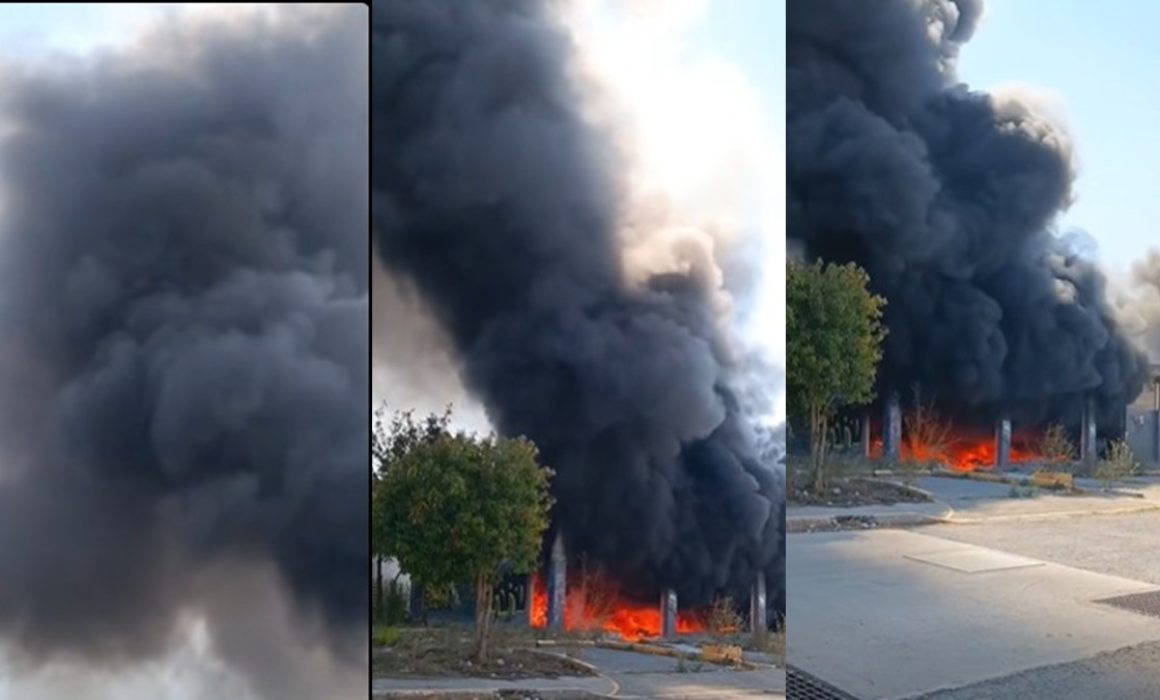 Reportan fuerte incendio en El Dorado, Huehuetoca; posibles llantas