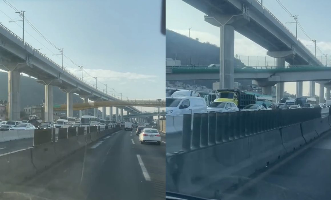 Reportan hasta 4 horas para salir de la México-Puebla rumbo a CDMX