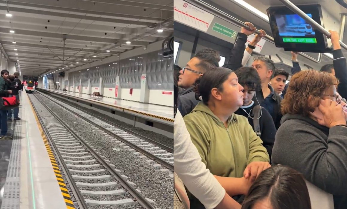 Saturan usuarios Tren Suburbano AIFA en su primer día operativo