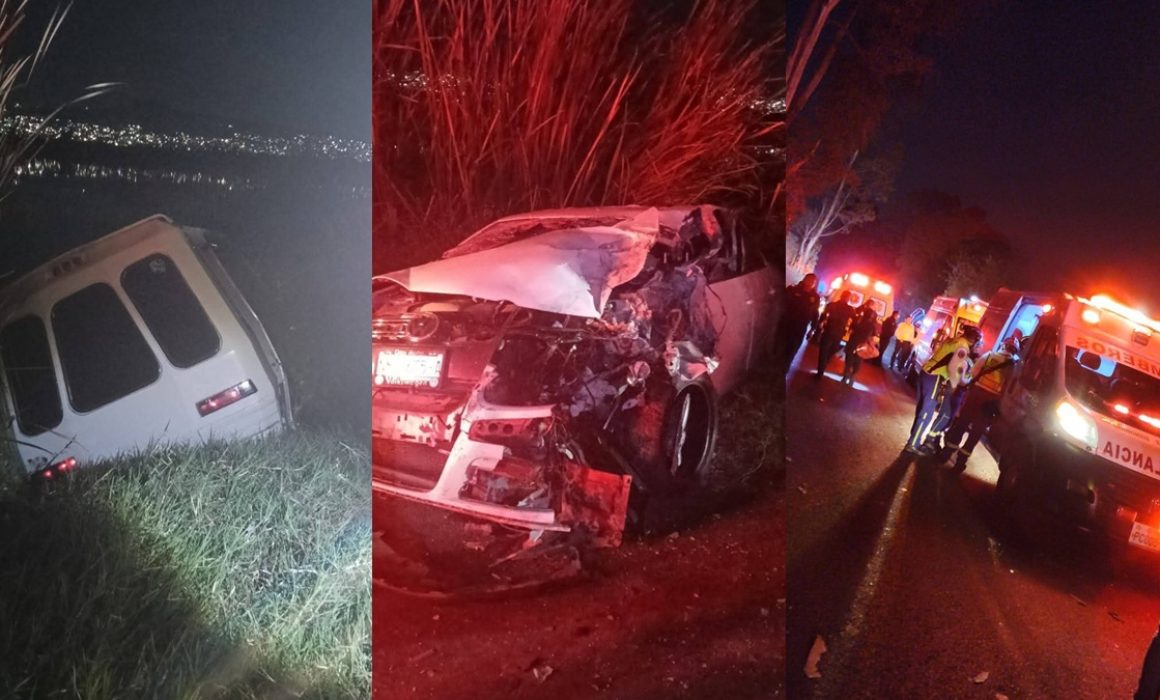 Terminan en laguna tras choque en la Chalco-Tláhuac