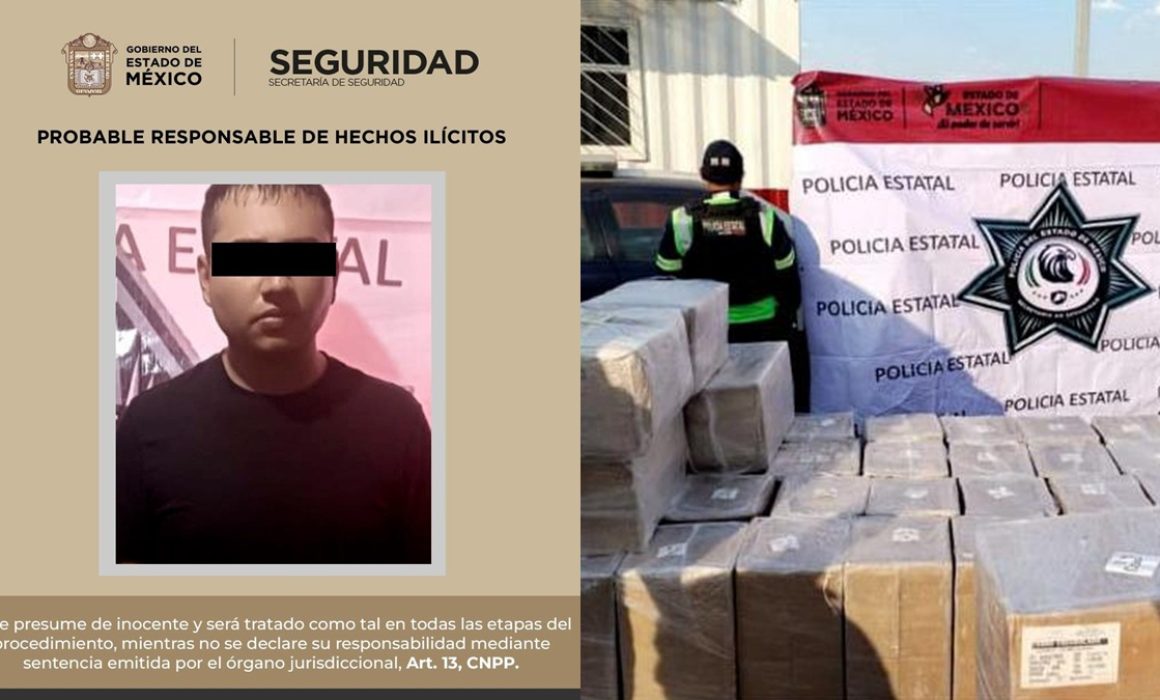 cae sujeto con 260 kilos de droga en Huehuetoca