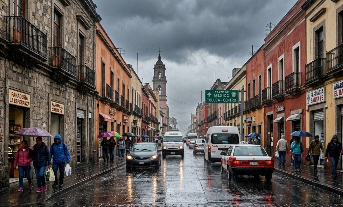 ¡Prepara el paraguas!: Lluvias afectarán el Edomex este jueves 9