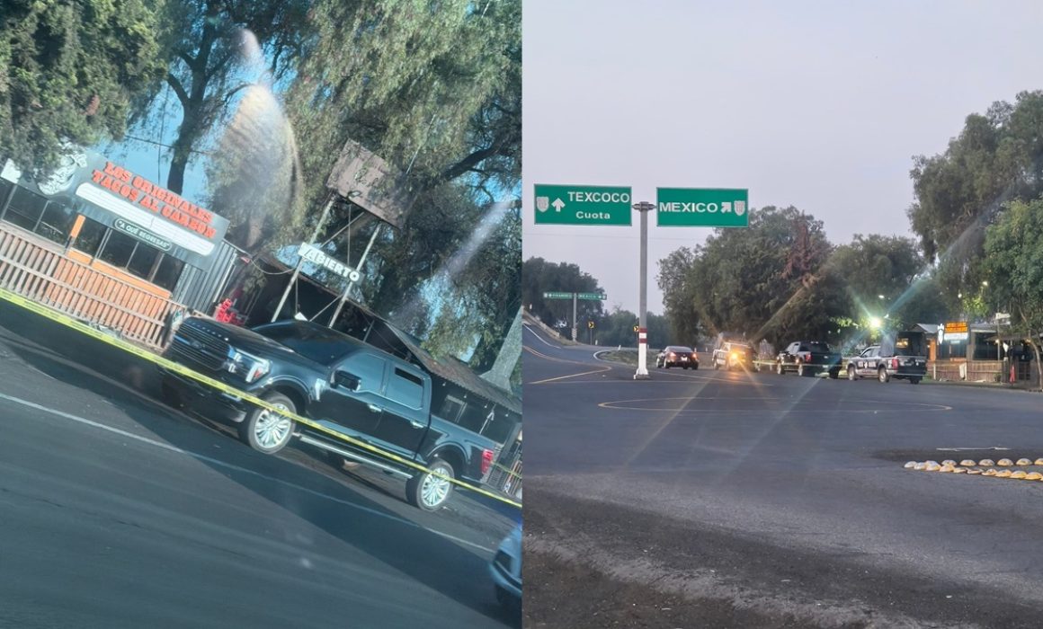 Abandonan camioneta de lujo con muerto, en Acolman