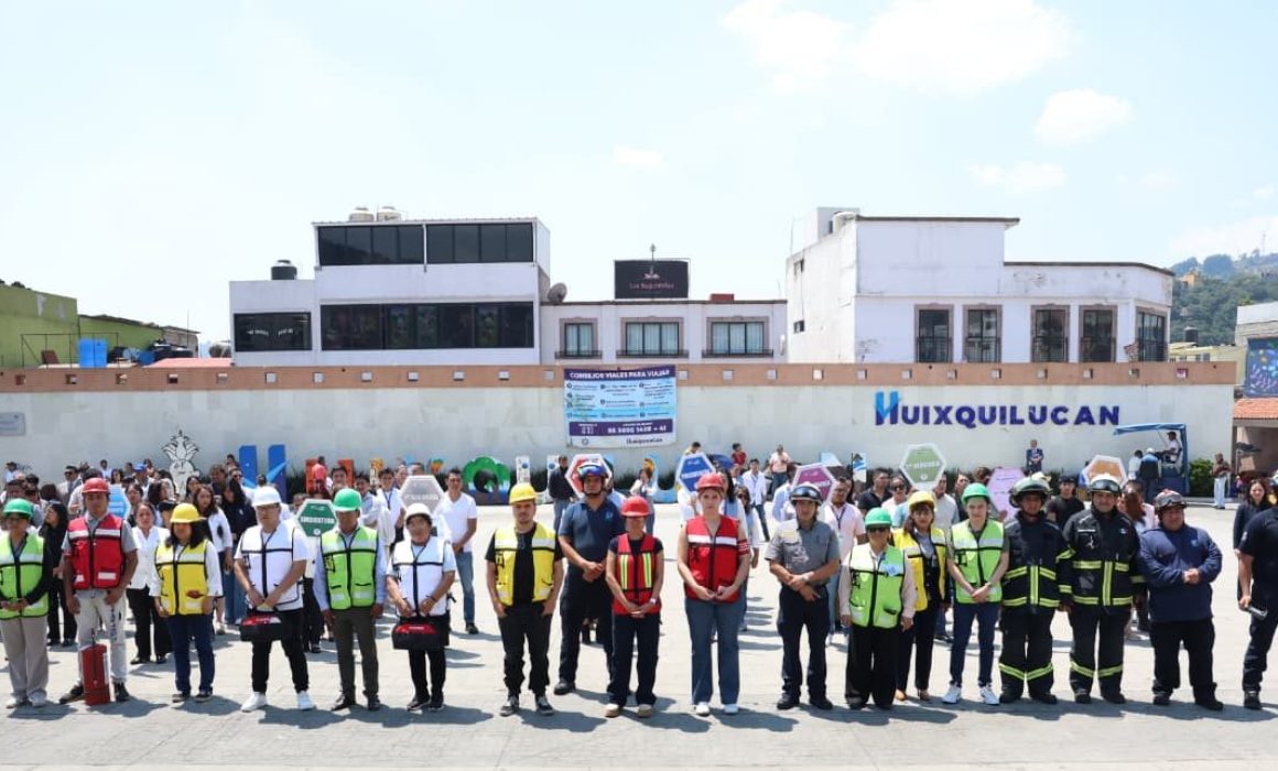 Activa Huixquilucan 49 alarmas durante simulacro nacional 2026