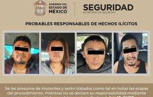 Aseguran auto ligado a homicidio en La Paz y detienen a 4