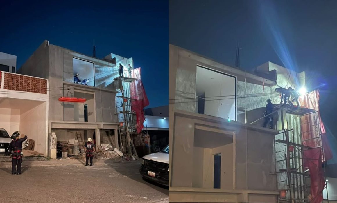 Atienden bomberos rescate de trabajador fallecido en Atizapán