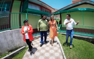 Avanzan obras educativas de la 4T en Naucalpan para niños