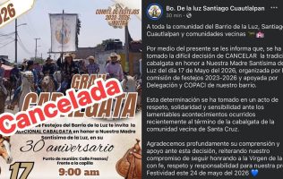 Cancelan cabalgata en Barrio de la Luz por violencia en Tepotzotlán