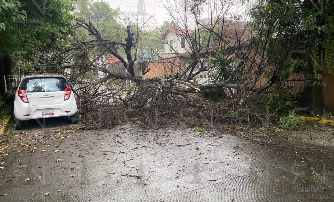 Causa granizada en Naucalpan afectaciones en la Toluca-Naucalpan