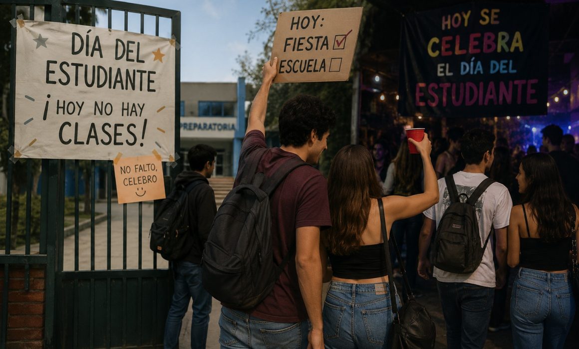 Celebran estudiantes el 23 de mayo más por fiesta que por historia