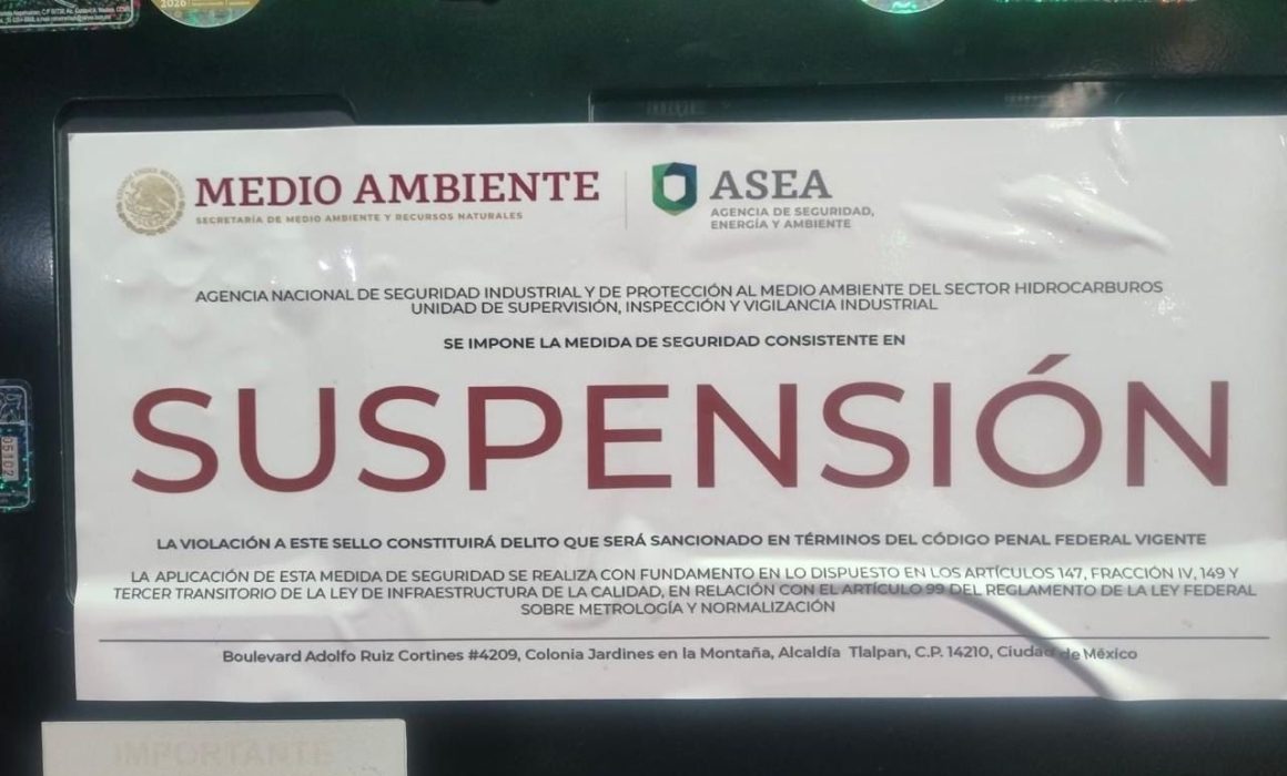 Clausuran gasolinera en Ixtapaluca por fallas de seguridad