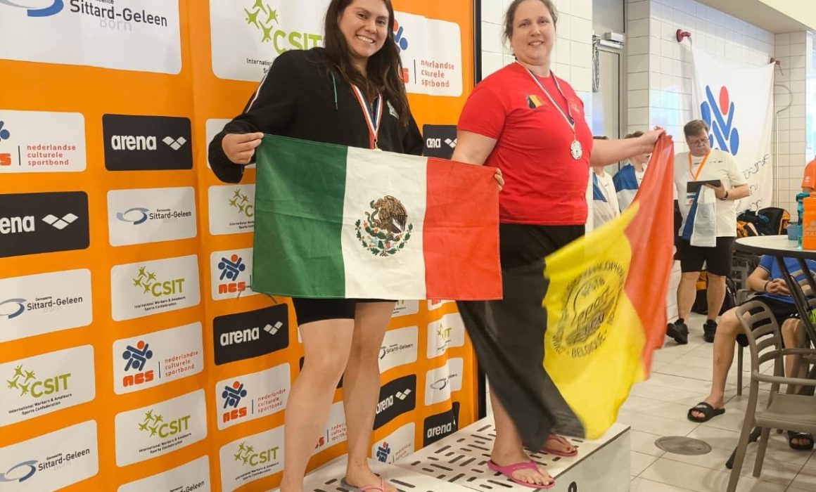 Conquista nadadora izcallense medallas en campeonato mundial