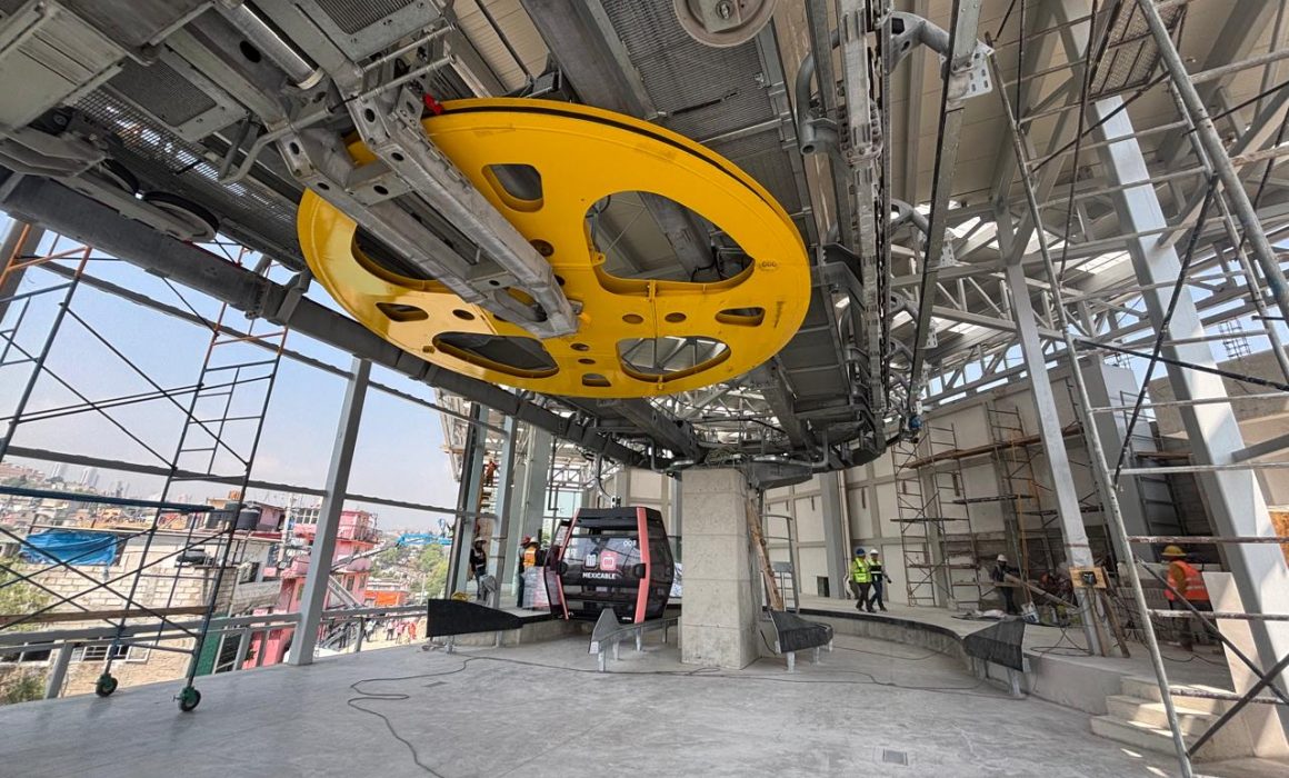 Construcción del Mexicable Línea III entra a su última etapa
