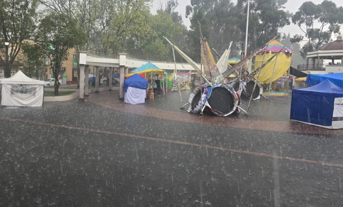 Deja tormenta inundaciones y caída de árboles en el Valle de Toluca