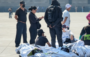 Denuncian agresión durante protesta contra Rubén Rocha en el Zócalo