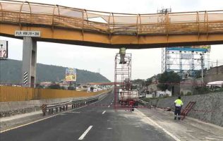 Desmantelan puente y aplicarán cierres nocturnos en la México-Puebla