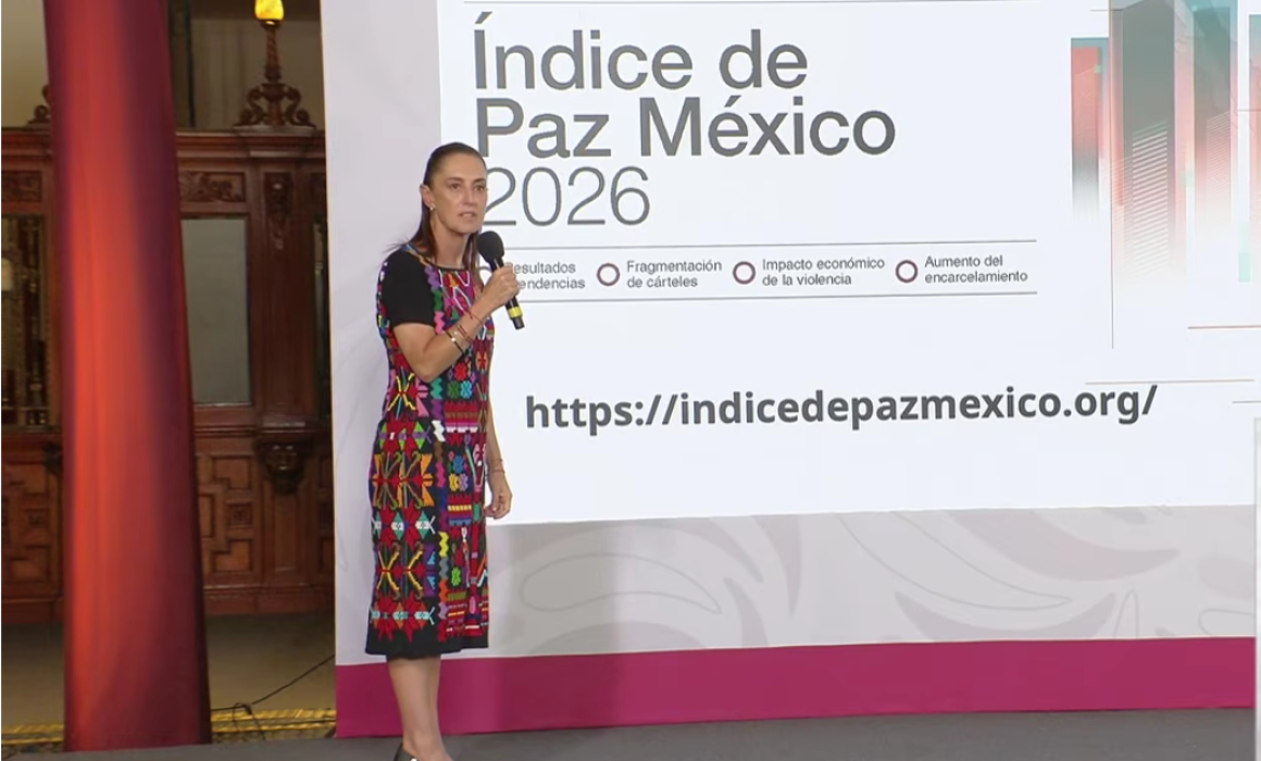 Destaca Sheinbaum informe de paz en México: la honestidad da resultados