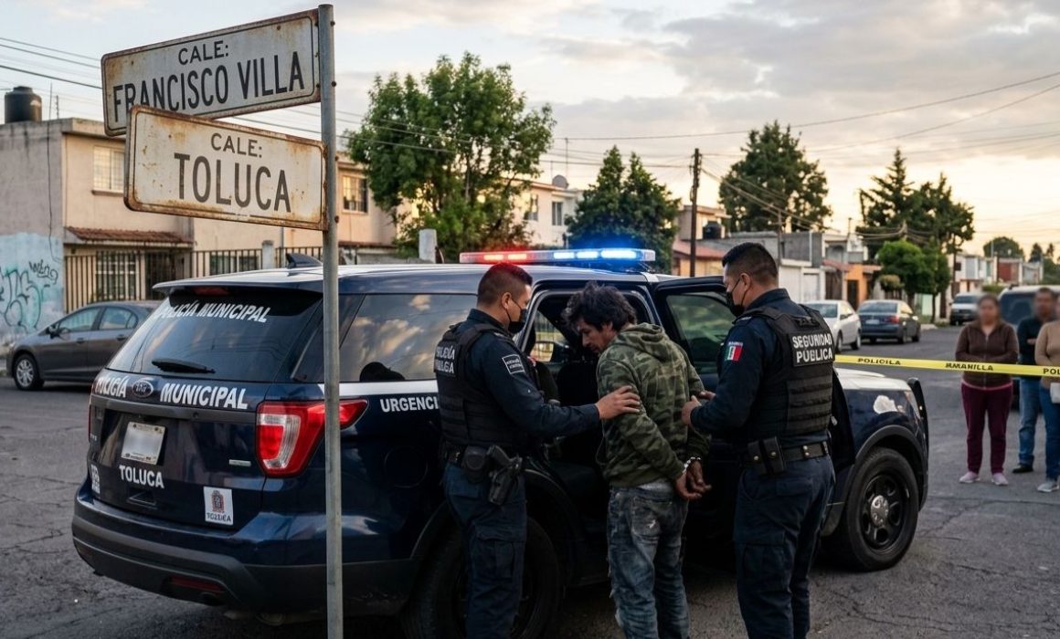 Detienen en Toluca a sujeto acusado de agredir a una menor de edad