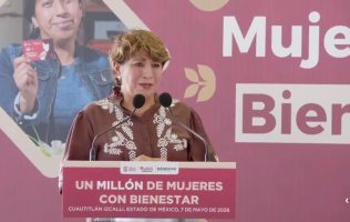 Entrega Delfina Gómez en Izcalli tarjeta Mujeres con Bienestar 1 millón