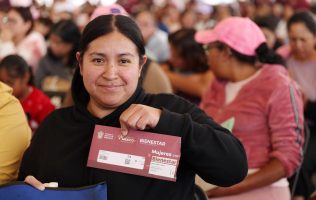 Entregan 10 mil tarjetas de Mujeres con Bienestar en Chimalhuacán