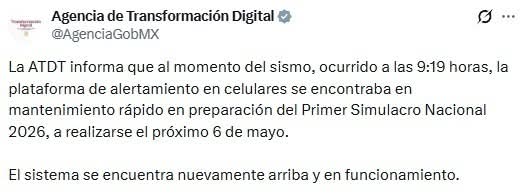 FOTO: @AgenciaGobMX