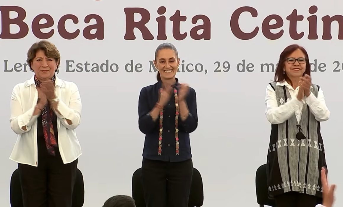 Lanza Sheinbaum nueva beca para niños y llama a frenar el bullying