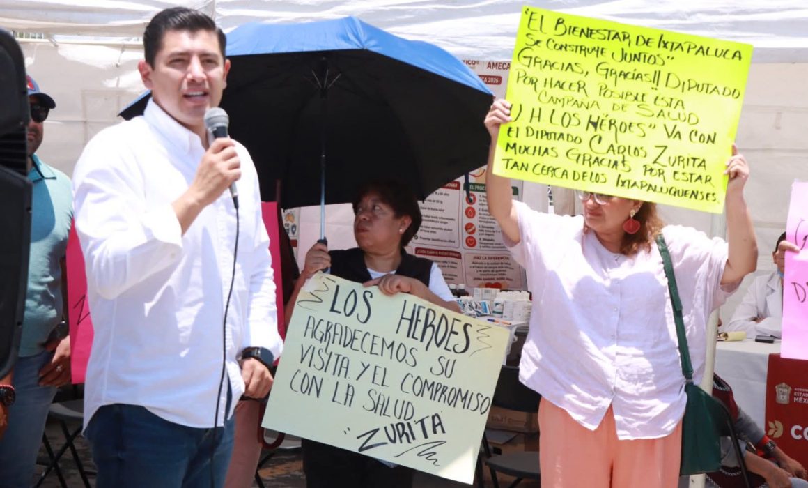 Lleva diputado Carlos Zurita jornadas de salud a colonias de Ixtapaluca