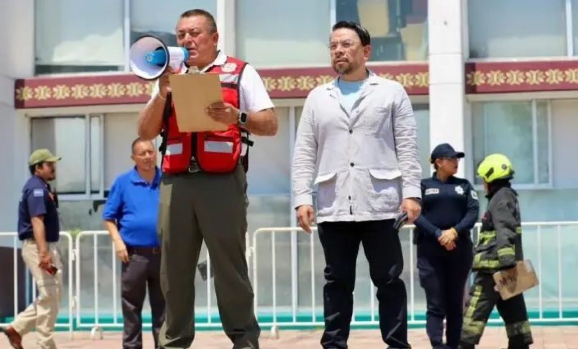 Participa Cuautitlán Izcalli en simulacro por sismo de 8.2