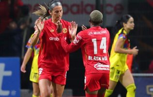 Propinan Águilas del América severa goliza a las ‘Diablácticas’ en ida de semifinal