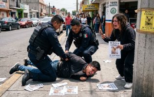 Propinan policías de Toluca golpiza a pareja que buscaba a su perro