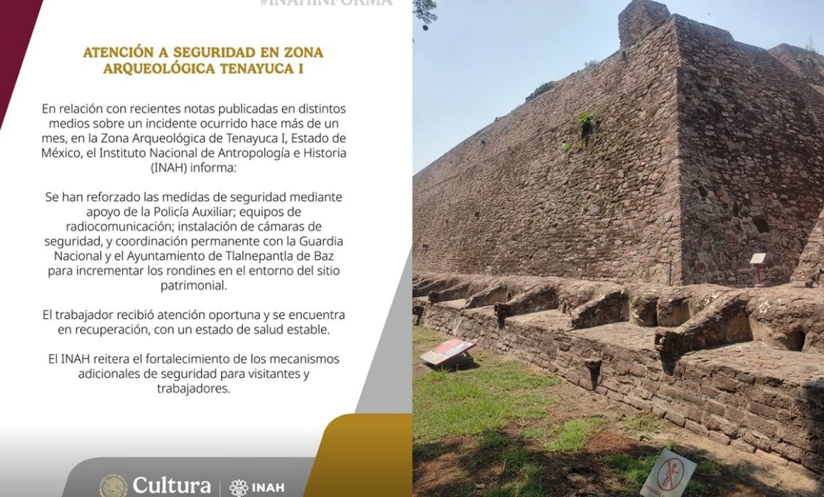 Refuerza INAH seguridad en zona arqueológica de Tenayuca tras agresión