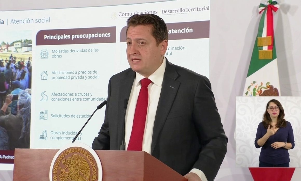 Reporta Secretaría de Infraestructura gran avance en tren AIFA-Pachuca
