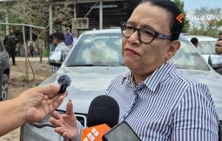 Resguardan GN, Ejército y Marina a secretaria de Gobernación en Chilapa