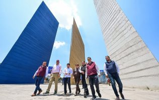Supervisa Delfina Gómez los 108 km de obra en el Periférico Norte