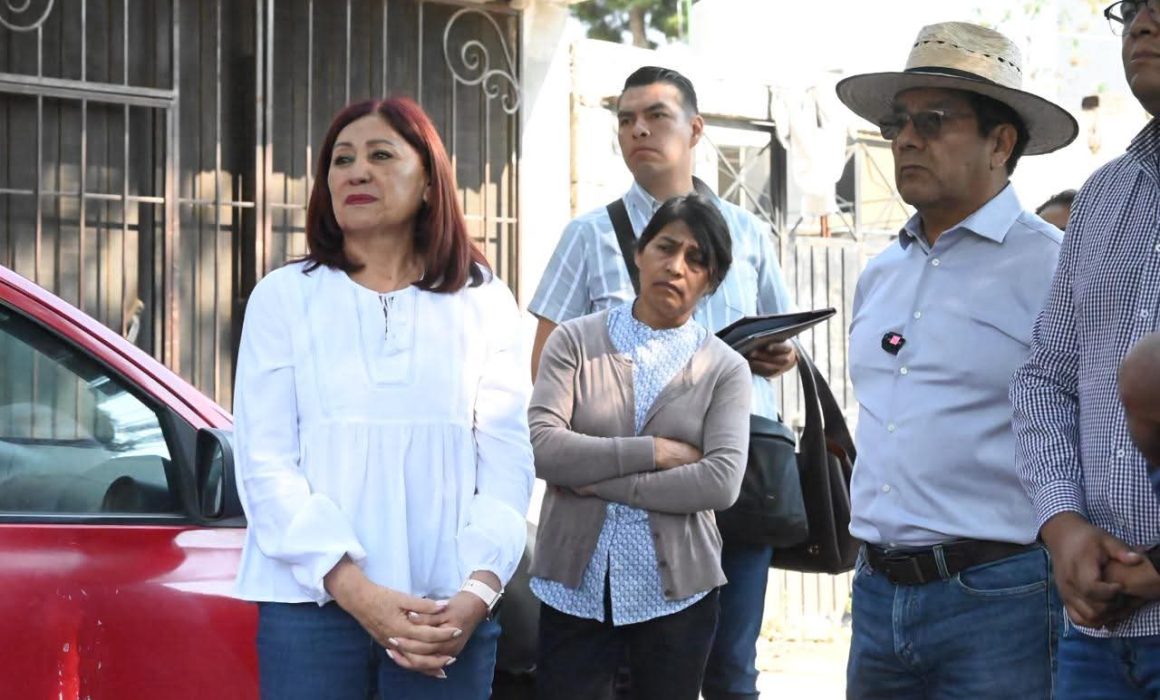 Supervisa Rosi Wong afectaciones por lluvias en Los Reyes Acozac