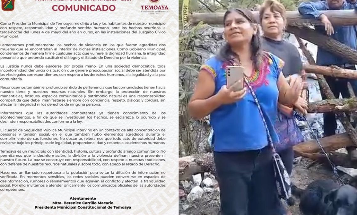 Tarda Temoaya 2 días en reaccionar al linchamiento de las chilangas