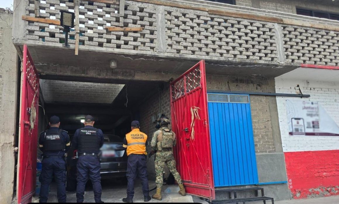 Ubican en Chimalhuacan un inmueble ligado al robo de vehículos