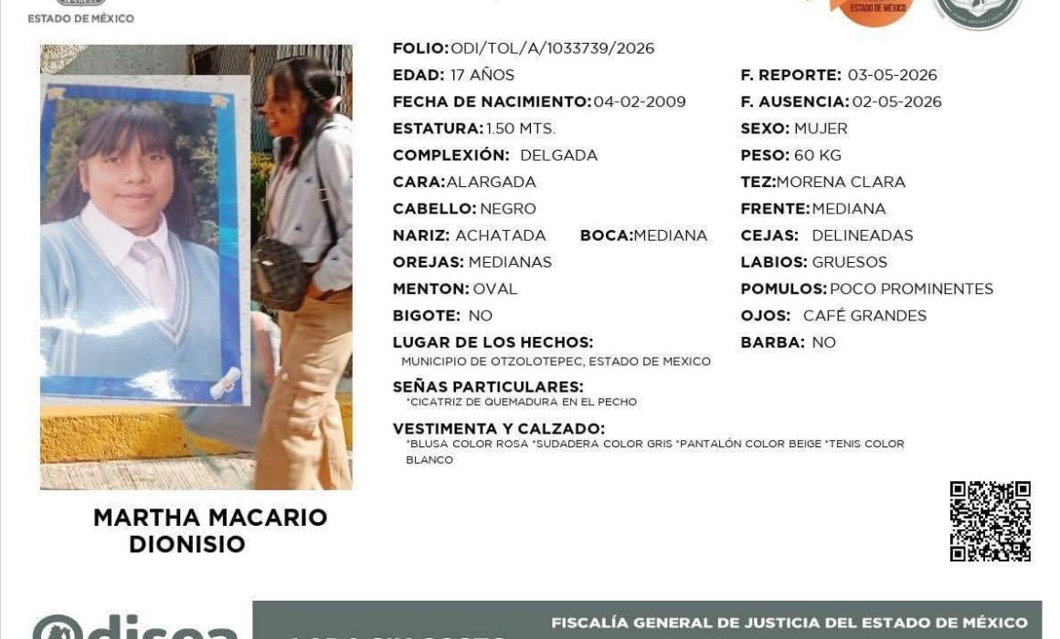 desaparece menor tras muerte de Jesús