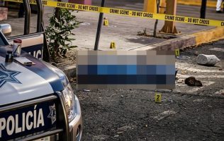 matan a sujeto a tiros en pleno centro
