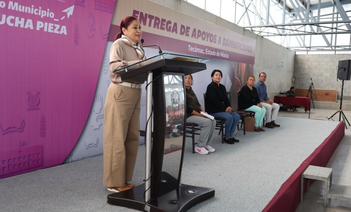 Apoya gobierno de Tecámac a 270 familias afectadas por lluvias