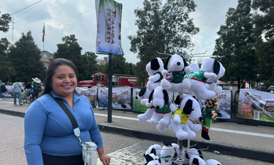 Aprovechan vendedores ambulantes festejos mundialistas en Toluca