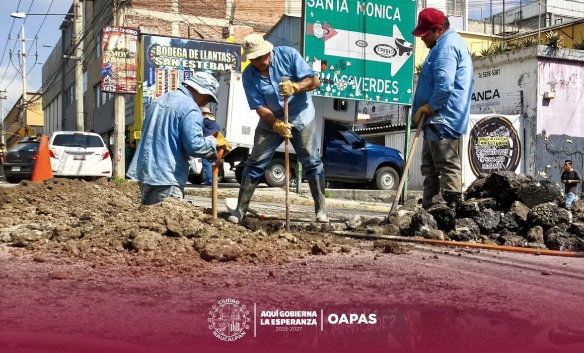 Atienden fugas de agua en Naucalpan; exhortan a reportarlas a tiempo