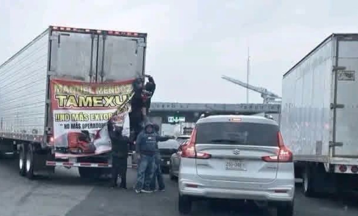 Bloquean caseta de Tepotzotlán: trabajadores de Tamexun exigen justicia