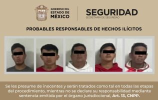 Capturan a 5 por narcomenudeo y presunto homicidio en Chimalhuacán