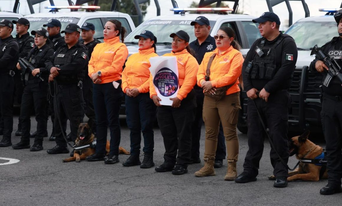 Despliegan Red Violeta en Ecatepec para frenar violencia